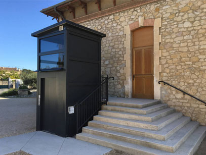 signaletique ascenseur acces escalier pmr fauteuil roulant