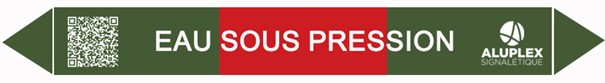 Rep&eacute;rage de tuyauterie avec logo et qrcode