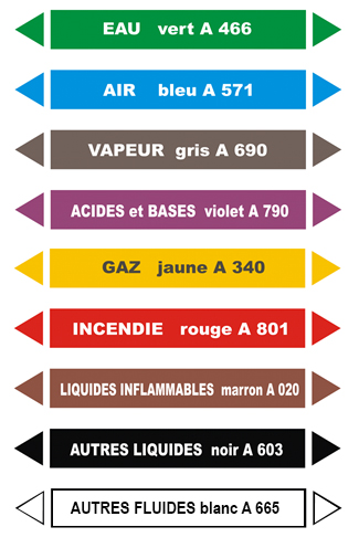 norme afnor couleur de marqueur de tuyauterie