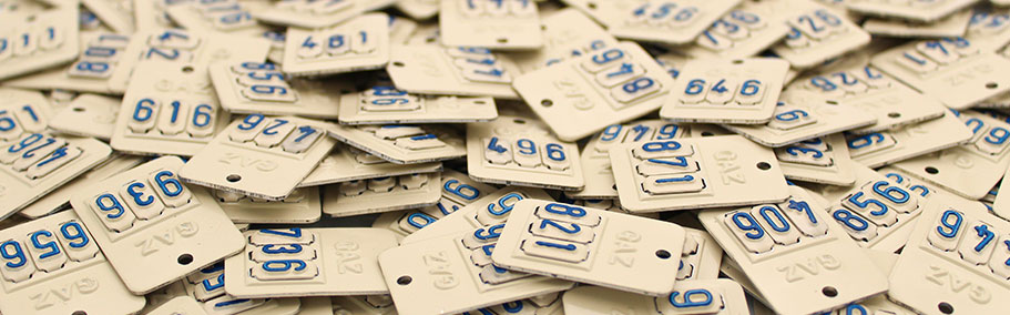 Plaque de consigne T200 GRDF