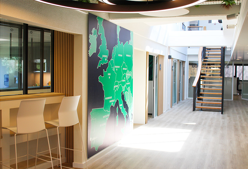 signaletique hall interieur entreprise