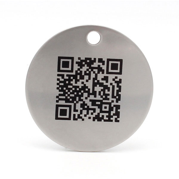signaletique inox jeton qr code