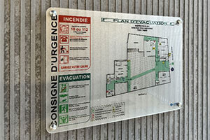 plan plexi signalétique de sécurité