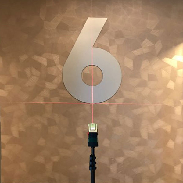 plastique bicouche signalétique numéro d'étage