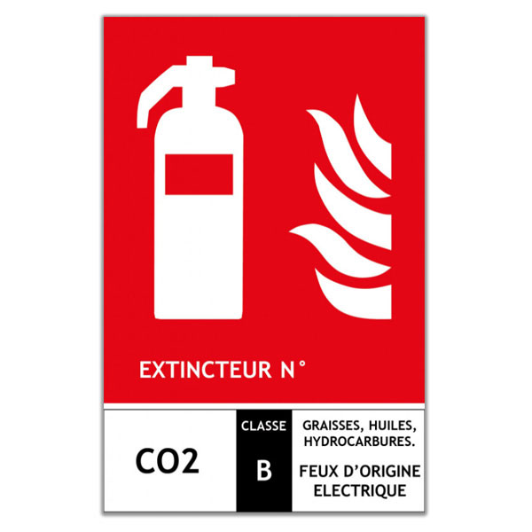 signaletique extincteur classe B
