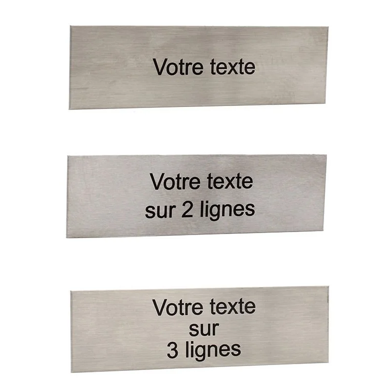 etiquette gravé inox