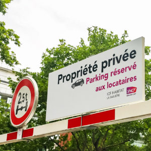 parking résidence hauteur et poid limité
