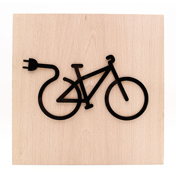 signaletique plexiglass découpé vélo