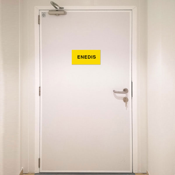 plaque de porte enedis en forex