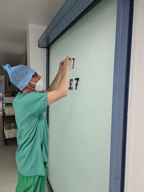 pose signalétique hopital