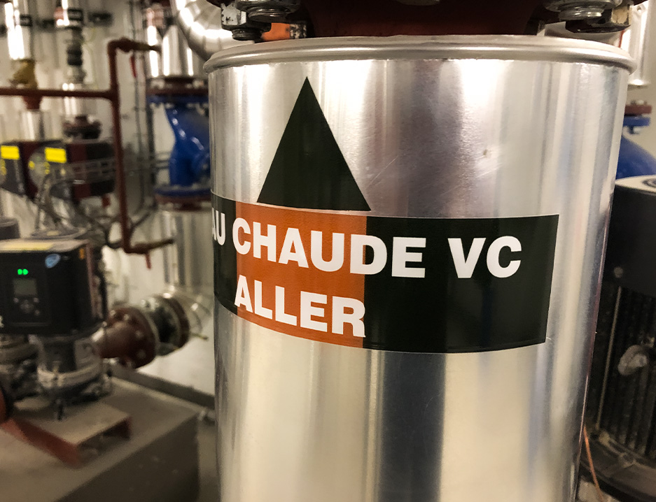 Repérages de tuyauterie